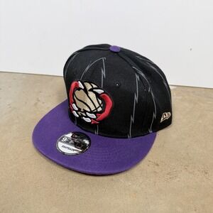 New Era NBA Toronto Raptors 9FIFTY Snapback Hat Black Purple Lightning